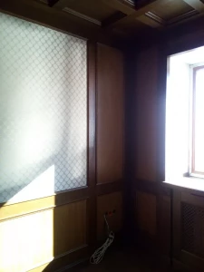 Рабочий кабинет. Массив дуба, шпон, комбинированный с тканью. Кесонные потолки 5.jpg Рабочий кабинет. Массив дуба, шпон, комбинированный с тканью. Кесонные потолки 5.jpg